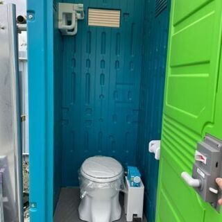 仮設トイレ 洋式 汲取り式 中古未使用 近隣配送いたします
