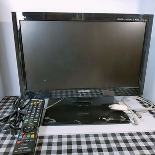 【ネット決済・配送可】中古 三菱液晶テレビ 19型 