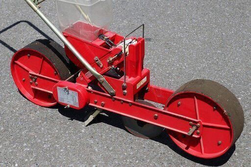 【苫小牧バナナ】動作品 向井工業 ごんべえ HS-120 手押式播種機 種まき 農具/農作業/家庭菜園♪