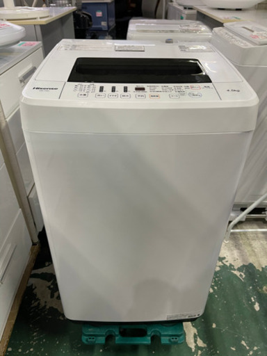 ハイセンス　洗濯機　4.5kg 2019年　HW-T45C 中古