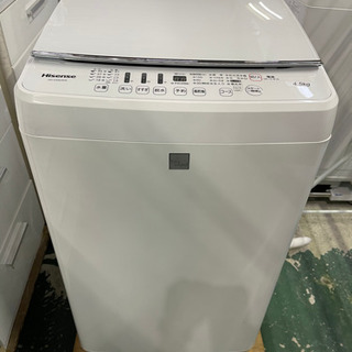 ハイセンス　洗濯機　４.5kg 2017年　HW-G45E4KW...