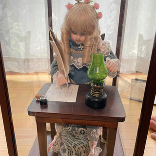 【商談中】オルゴール仕掛け　からくり人形　ジュモー・オートマタ　「手紙を書く少女」