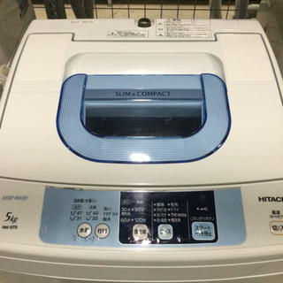 洗濯機 HITACHI 5.0kg 2015年製 NW-5TR