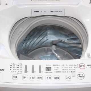 生活家電 美品 ！Hisense ハイセンス 洗濯機 (HW-G55A-W)19年製 5.5㎏