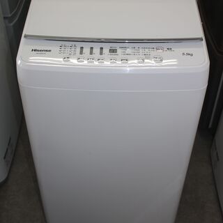 生活家電 美品 ！Hisense ハイセンス 洗濯機 (HW-G55A-W)19年製 5.5㎏