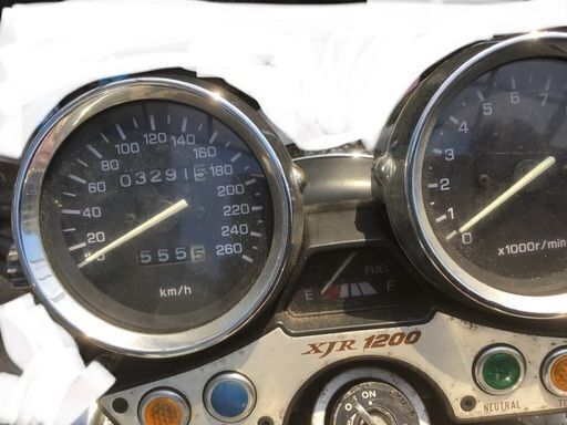 委託販売XJR1200シルバーゴールド社外280kmメーター 委託販売XJR1200シルバーゴールド社外280kmメーター