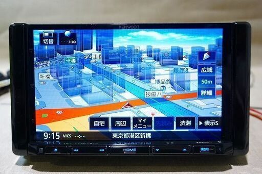 苫小牧バナナ】動作品 KENWOOD/ケンウッド AVナビ MDV-M805L 8V型 17年 