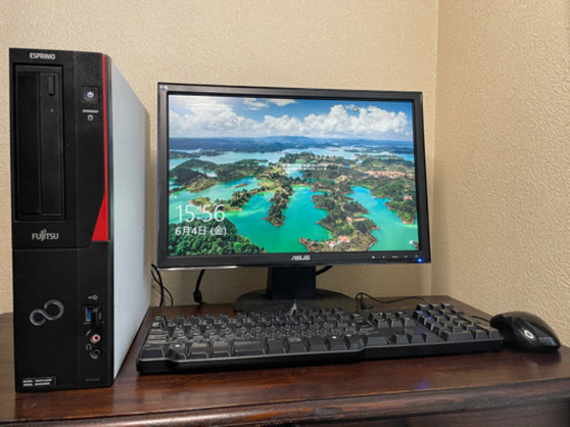 YouTubeもリモートワークもこれ一台♪ディスプレイやキーボードもついたパソコン一式