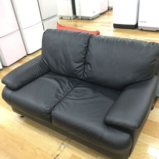 2人掛けソファー ブラック 【トレファク岸和田店】