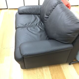 2人掛けソファー ブラック 【トレファク岸和田店】