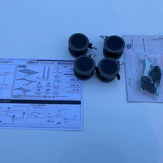 【サンワサプライ　ガス圧式上下昇降テーブル　100-ERD014 ホワイト　中古美品】