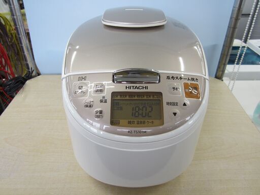 日立 5.5合炊き IH炊飯ジャー 2018年製 RZ-TS101M 白 炊飯器 HITACHI ホワイト 札幌市 東区 北20条店