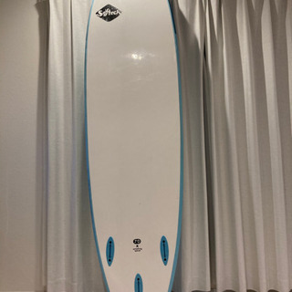 今人気のソフトボード【ソフテックサーフボード7.0】ビニールカバー&ソフト素材トライフィン付き！