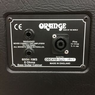 ORANGE オレンジアンプ OBC410 ベースキャビネット ブラックカラー