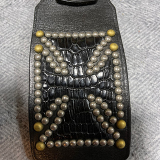 ストップライト　レザー  リストバンド  アイアンクロス　草彅着