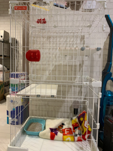 ほぼ新品猫用ケージ2段