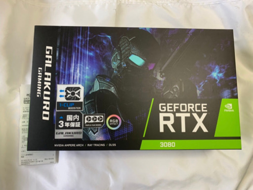 ★新品未開封！RTX3080 GALAKURO GAMING GG-RTX3080-E10GB/TP [PCIExp 10GB]