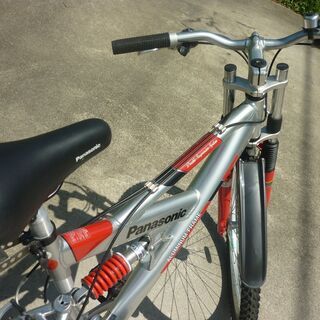値下げ◆超美品◆26インチ マウンテンバイク ◆パナソニック  アルミフレーム  ダブルサスペンションシステム  前後泥除け付き 値下げ◇超美品◇26インチ マウンテンバイク ◇パナソニック アルミ