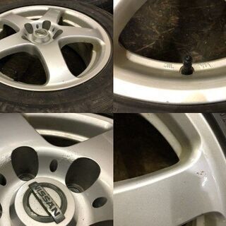 【DUNLOP WINTER MAXX SJ8 215/65R16】スタッドレス【日産 純正ホイール 16インチ 6.5J5HPCD114.3+40】バリ溝 エクストレイル等　(MTC107) クレジットカード QR決済可能