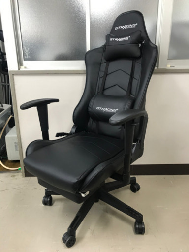 2106-017 ゲーミングチェア ブラック色 椅子 GTRACING
