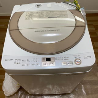 洗濯機　シャープ　ES-GE7A