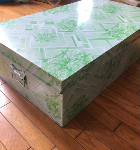 昔なつかしブリキ衣装ケース 花 本宿の生活雑貨の中古あげます 譲ります ジモティーで不用品の処分