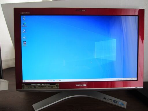21.5型FHD液晶搭載一体型PC　WIN10　Home 64bit　東芝Dynabook Qosmio D710/T6ARBを売ります。