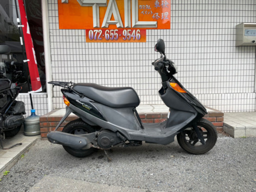 ★8万円　アドレスv125 程度良好！U字ロック付き！セル1 実働車★スズキ　アドレス　人気の黒！CF4EA