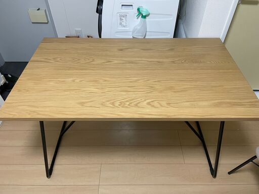 無印良品 折りたたみテーブル・幅120cm・オーク材 幅120×奥行70×高さ