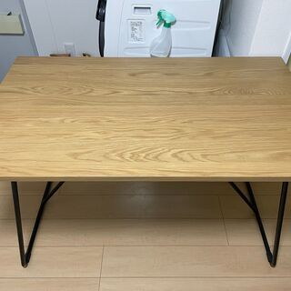 無印良品 折りたたみテーブル・幅120cm・オーク材 幅120×奥行70×高さ72cm 02603960 良品計画
