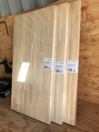 ★他サイト売却済★ラジアタパイン集成材 3枚セット ☆他サイト売却済☆ラジアタパイン集成材 3枚セット