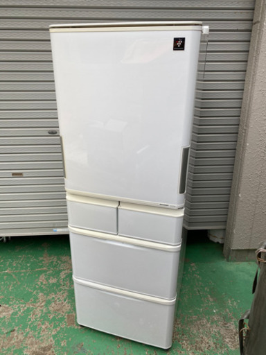 最終出品　シャープ　両開き冷凍冷蔵庫　SJ-PW38X-W 2013年製