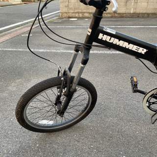 家具 ハマー折りたたみ自転車 ライト付き HUMMER