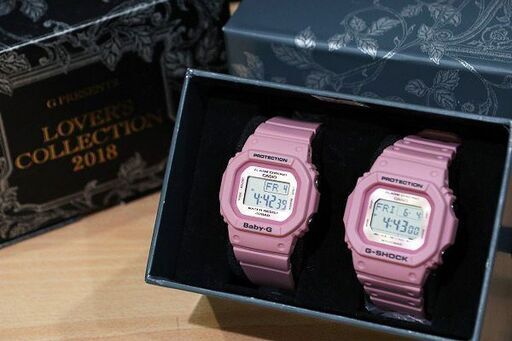 【苫小牧バナナ】新品同様 CASIO Lovers Collection LOV-18B-4 LOV-18B-4DR ラバーズコレクション 2018年 限定ル G-SHOCK BABY-G ペアウォッチ