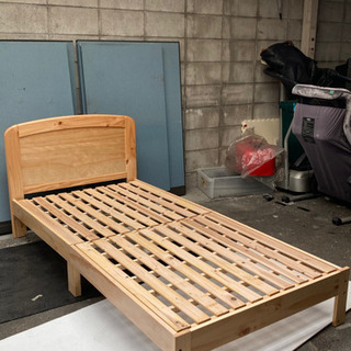 取引場所　南観音　V 2106-053 木製ベッド　シングルフレ...