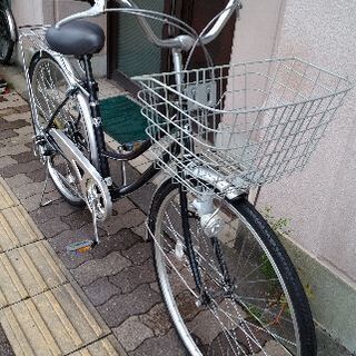 Lis Blanc[リ・ブラン]27吋 ファミリーサイクル 外装6段/ダークグレー 