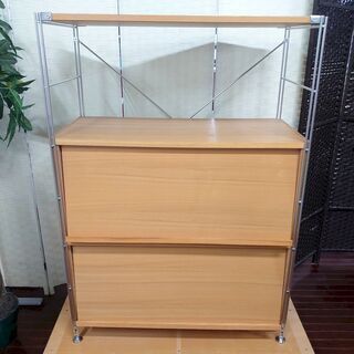 h無印良品 ステンレスユニットシェル フワイド 幅86 ボックス