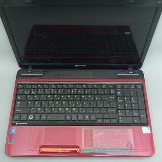 在庫処分 送料無料 1台限定 レッド色 ノートパソコン 中古良品 15.6型 