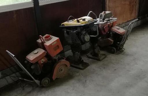 ランマー2台・コンクリート舗装カッター2台（不動品）・・ - その他 