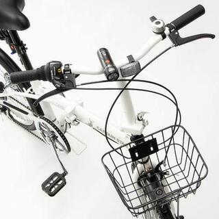 キャプテンスタッグ ホワイト 20インチ 折りたたみ自転車 折りたたみ