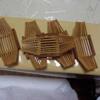 竹製おしぼりトレー５点