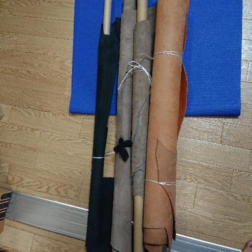 革細工の本革セット、おまけに床皮つけます。