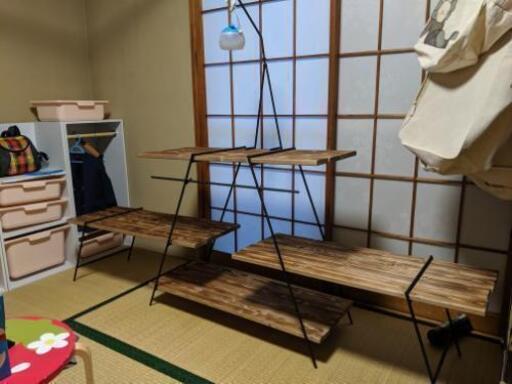 アイアンラック キャンプ お部屋にも。