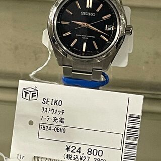 セイコー　腕時計　ソーラー充電　７B24 ー０BH0　