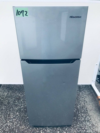 ②✨2018年製✨1072番 Hisense✨2ドア冷凍冷蔵庫✨HR-B12AS‼️