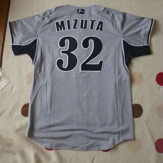 【新品プロコレNPBマーク】阪神タイガース　＃32水田　ビジターユニフォーム