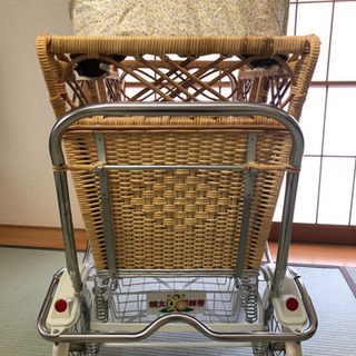 美品! レトロ 籘製 乳母車 【公式通販】