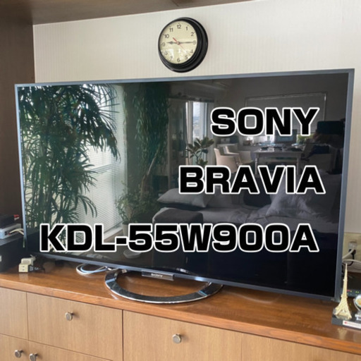 今年の新作から定番まで！ 故障品 BRAVIA KDL-55W900A 液晶テレビ