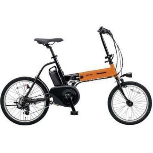パナソニック Panasonic BE-ELW073K [電動アシスト自転車 オフタイム 前18型/後20型 8.0Ah 外装7段変速 オレンジ×ブラック]