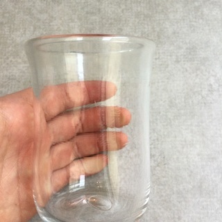 【ネット決済】【涼しい】ガラスコップ　手作り　吹きガラス　高さ10cm